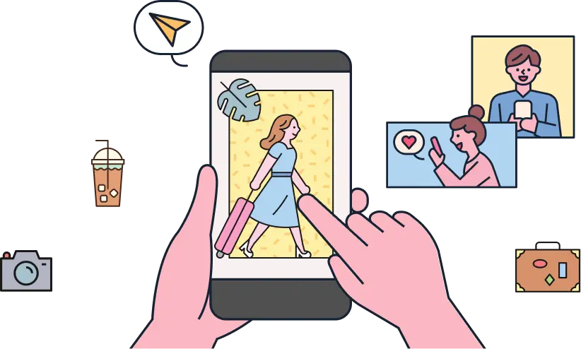 au Short投稿プログラムでショート動画を投稿して収益化するイメージ