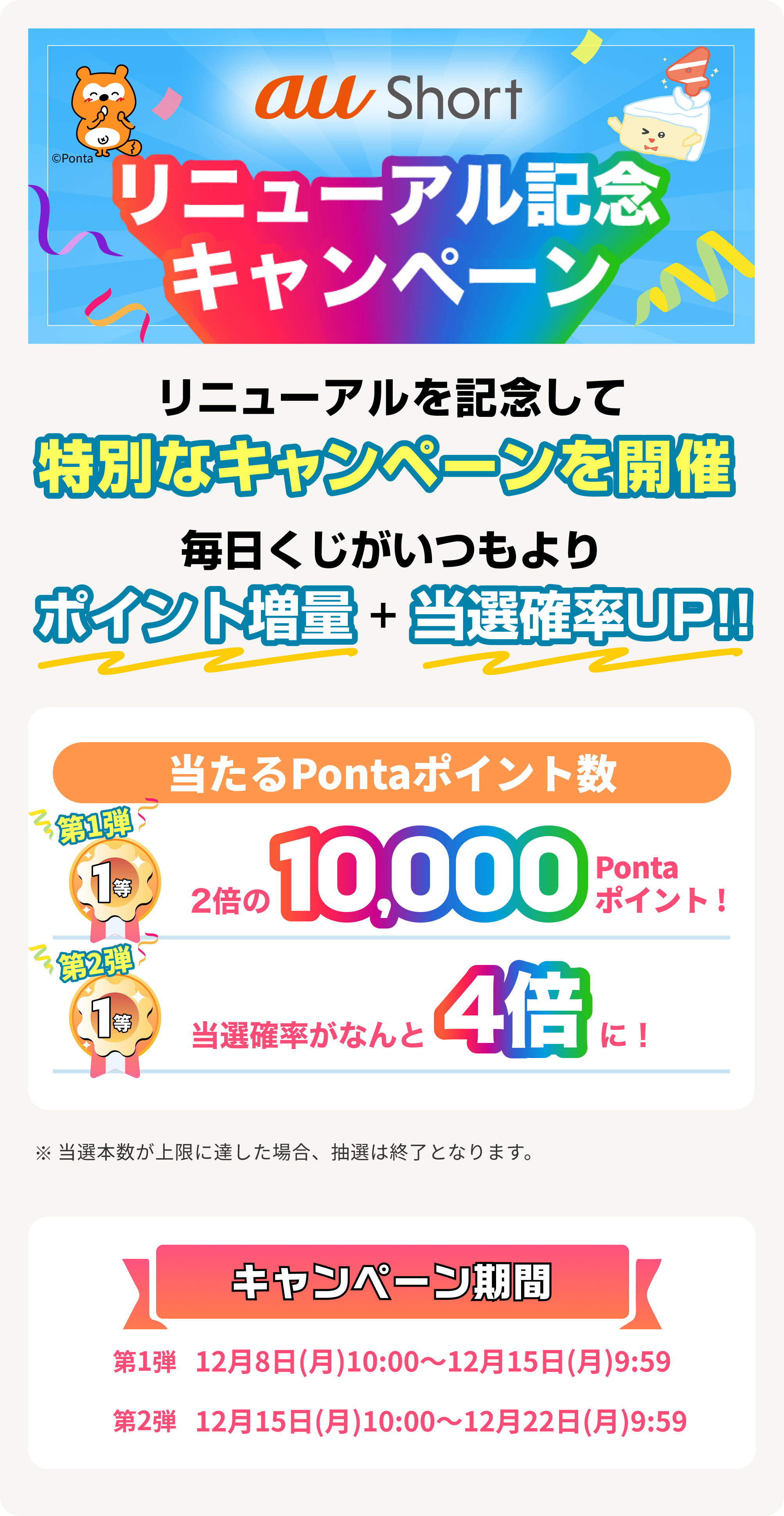 リニューアル記念キャンペーン